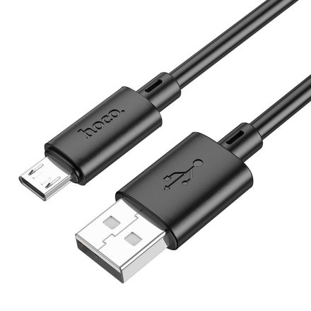 USB A - Micro USB kábel 2,4A 1 m X88 fekete