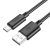 USB A - Micro USB kábel 2,4A 1 m X88 fekete
