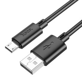 USB A - Micro USB kábel 2,4A 1 m X88 fekete