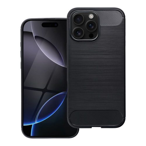 Xiaomi Redmi 9A Carbon szilikon tok Fekete