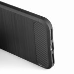 Samsung A55 Carbon szilikon tok Fekete