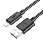 USB A - Lightning kábel 2,4A 1 m X88 fekete