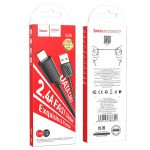 USB A - Lightning kábel 2,4A 1 m X88 fekete