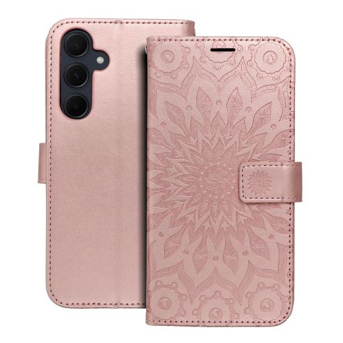 XIAOMI Redmi 10C Notesz Oldalra nyíló tok Mezzo Mintás rózsaszin mandala