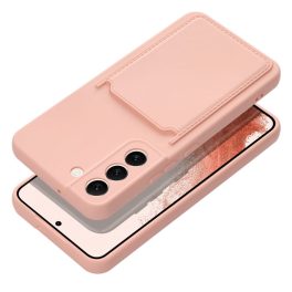iPhone 15 Pro Max szilikon hátlaptok, kártyatartó, barack