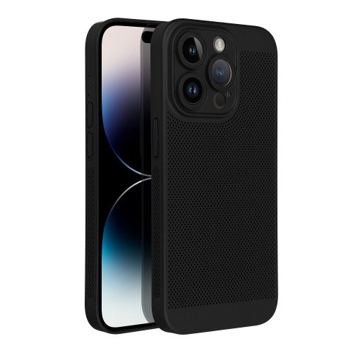 Samsung A55 egyszínű szilikon tok, Breezy fekete