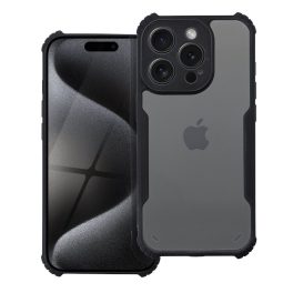Samsung A55 ütésálló hátlap tok, leesésgátló, fekete
