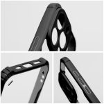 Samsung A55 ütésálló hátlap tok, leesésgátló, fekete