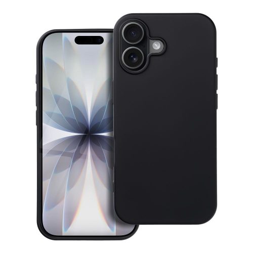 Samsung A55 Egyszínű szilikon hátlap tok, fekete