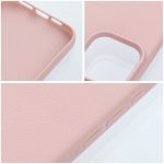 Samsung A55 Egyszinű szilikon hátlap tok, metál rózsaszín színben