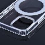 iPhone 16 Pro Max átlátszó szilikon hátlap Mag Cover (MID) tok, MagSafe-fel kompatibilis, átlátszó