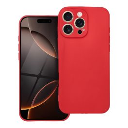   iPhone 16 Pro Max Egyszínű szilikon hátlap tok, piros színű