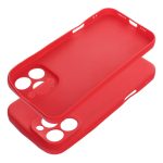 iPhone 16 Pro Max Egyszínű szilikon hátlap tok, piros színű