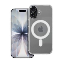   iPhone 17 átlátszó szilikon hátlap Mag Cover (MID) tok, MagSafe-fel kompatibilis, átlátszó