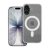 iPhone 17 átlátszó szilikon hátlap Mag Cover (MID) tok, MagSafe-fel kompatibilis, átlátszó