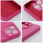 iPhone 17 Pro egyszínű szilikon tok 2 mm-es pink