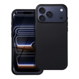   iPhone 17 Pro Max Egyszínű szilikon hátlap tok, fekete színű