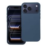 iPhone 17 Pro Max Egyszínű szilikon hátlap tok, kék színű