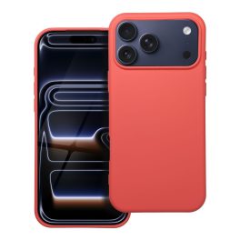   iPhone 17 Pro Max Egyszínű szilikon hátlap tok,  baranck színű