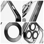iPhone 17 Pro Szilikon hátlap tok, fekete színben