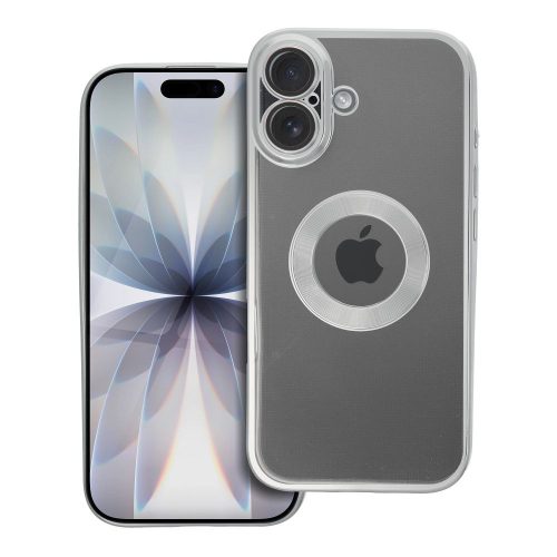 iPhone 17 Pro Szilikon hátlap tok, ezüst színben