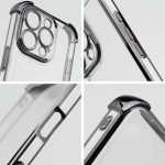 iPhone 17 PRO erős szilikon hátlaptok, ütésálló, elektro, fekete