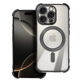   iPhone 17 PRO ütésálló hátlap tok, MagSafe-kompatibilis, fekete