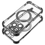 iPhone 17 PRO ütésálló hátlap tok, MagSafe-kompatibilis, fekete
