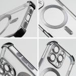 iPhone 17 PRO ütésálló hátlap tok, MagSafe-kompatibilis, fekete
