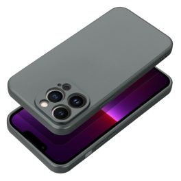   iPhone 17 Pro Max Egyszinű szilikon hátlap tok, metál szürke színben