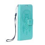 Motorola G06 Notesz Oldalra nyíló tok Mezzo Mintás Zöld Bagoly