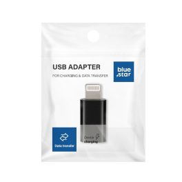 Adapter C típusú  Lightning Blue Star fekete