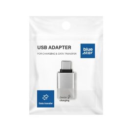 USB A 3.0 - C típusú adapter Blue Star szürke