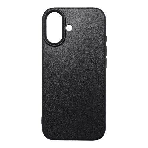 iPhone 17 Pro Egyszínű szilikon tok, fekete bőr jellegű
