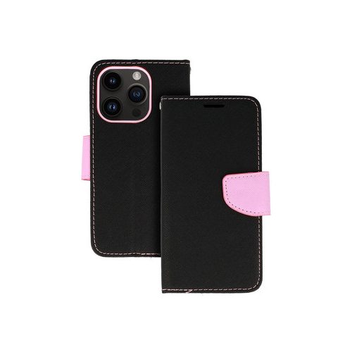 Iphone 11 Pro Max Notesz Oldalra nyíló tok Fancy Fekete-Pink