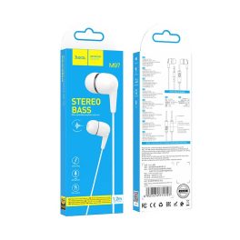 Vezetékes fülhallgató Jack 3,5 mm Hoco M97 fehér