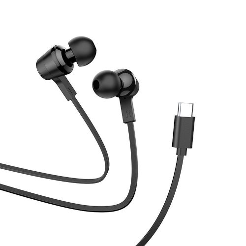 Hoco M86 vezetékes fülhallgató USB C fekete